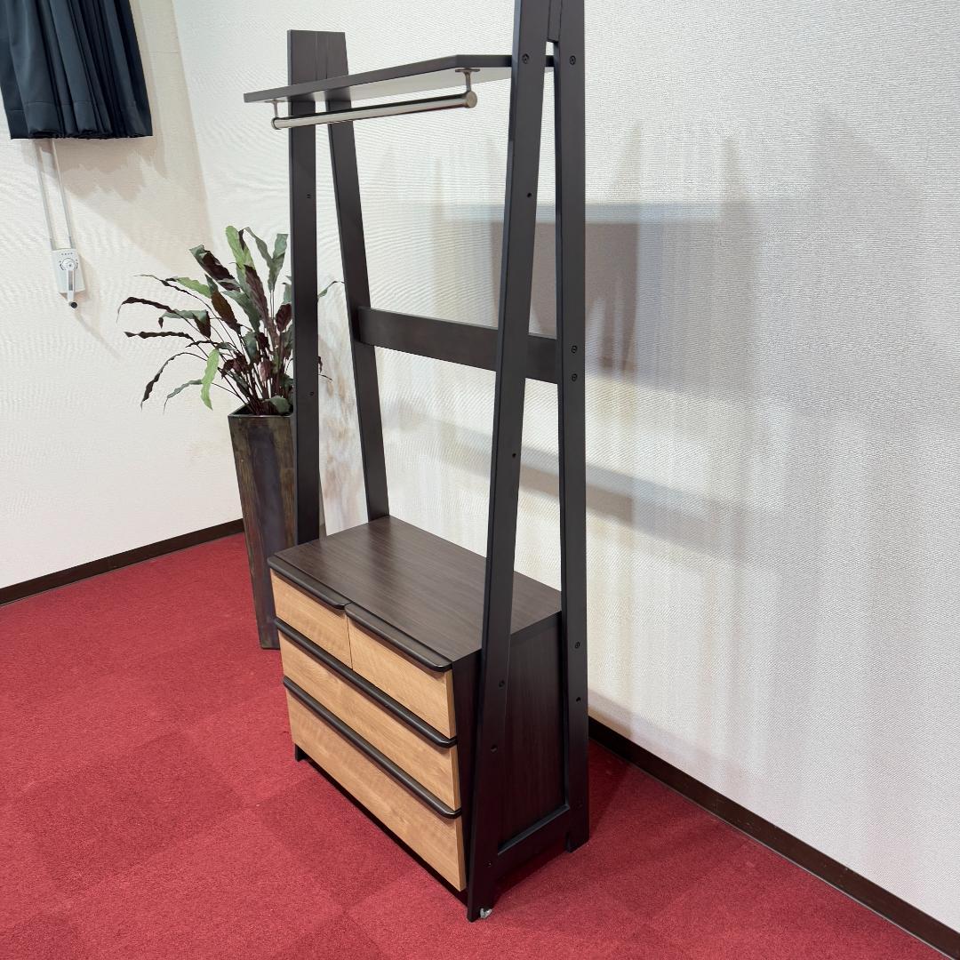 東京23区送料無料　ニトリ ワードローブ 幅83 収納棚 ハンガーラック 家具