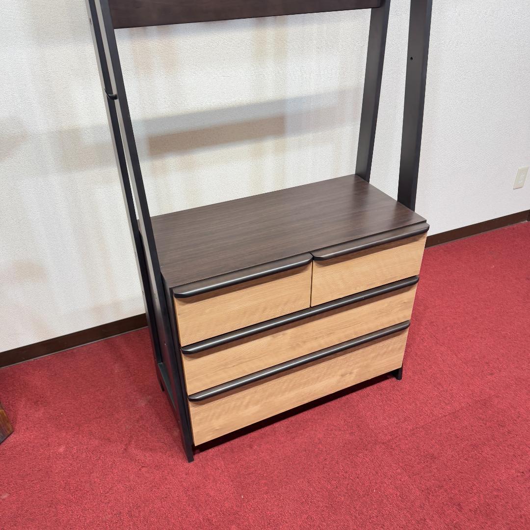 東京23区送料無料　ニトリ ワードローブ 幅83 収納棚 ハンガーラック 家具