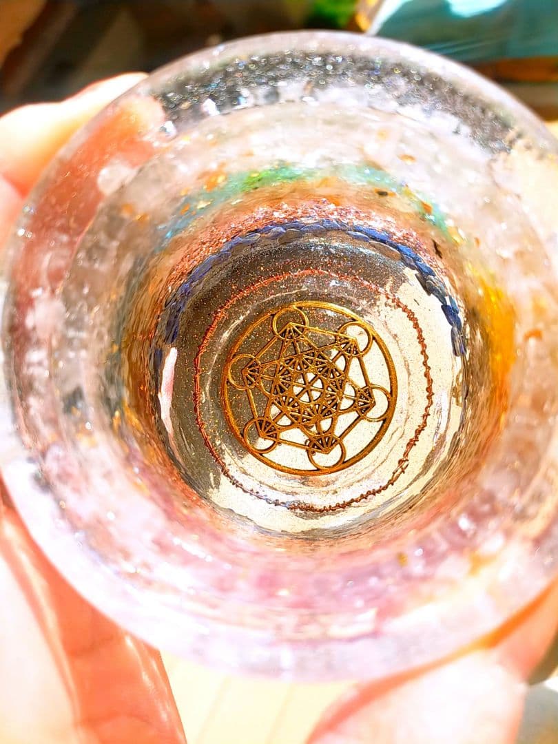 オルゴナイト　魔法壺　金運　浄化　引き寄せ　開運　活性化　インテリア　ルチル