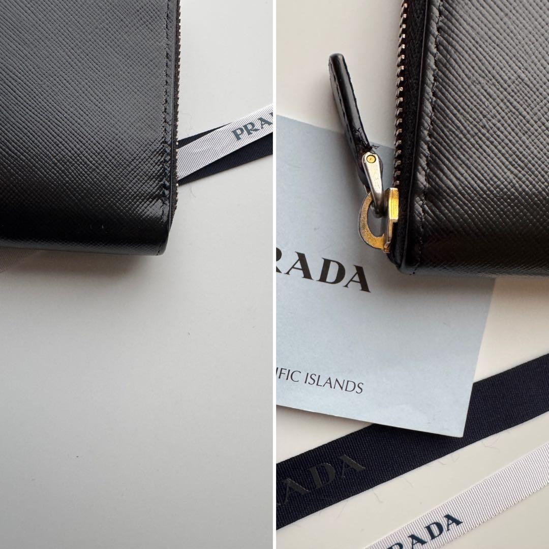 【美品】234 PRADA プラダ ラウンドファスナー 長財布