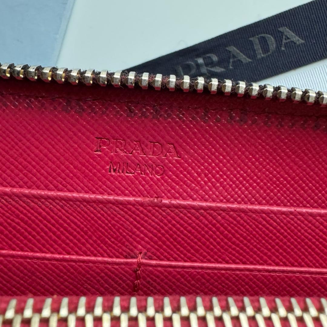 【美品】234 PRADA プラダ ラウンドファスナー 長財布