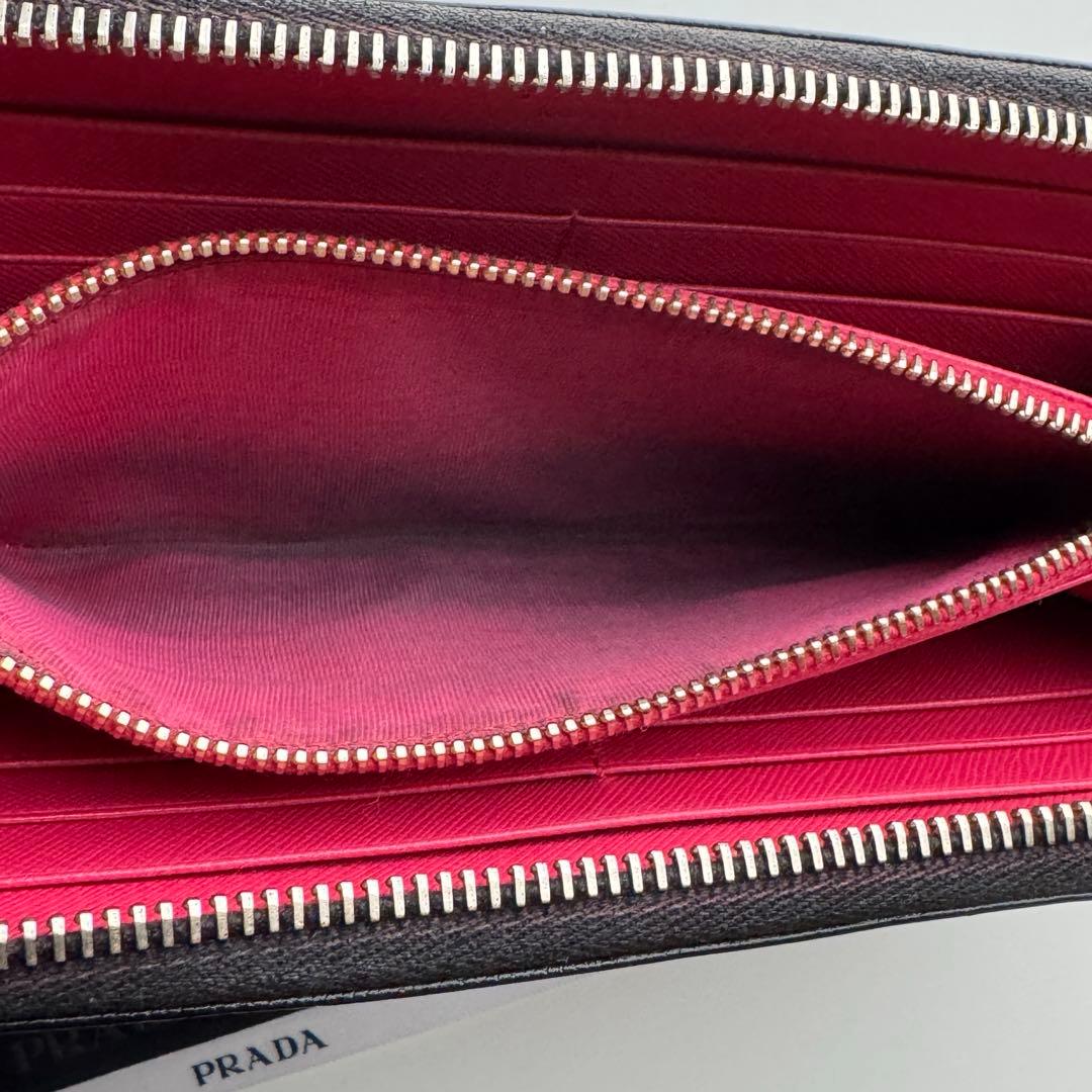 【美品】234 PRADA プラダ ラウンドファスナー 長財布