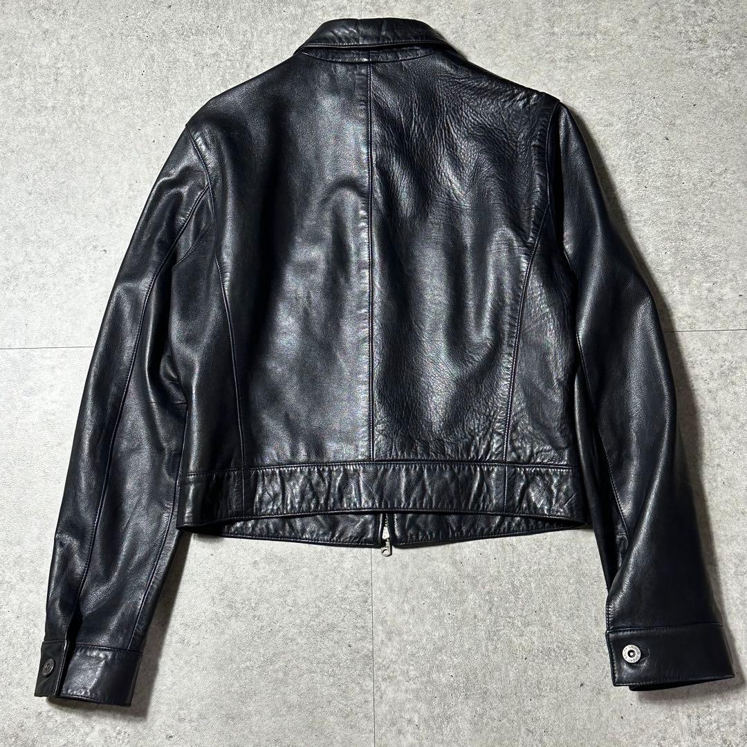 美品 Ralph lauren sport ラムレザー ブルゾンジャケット黒 9