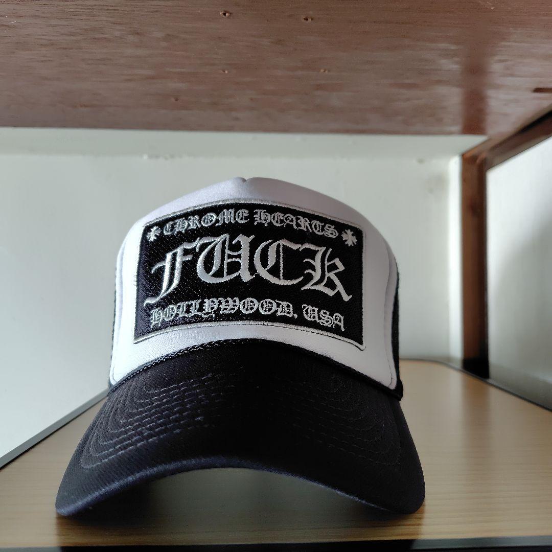 Chrome Hearts トラッカーキャップ ホワイト/ブラック