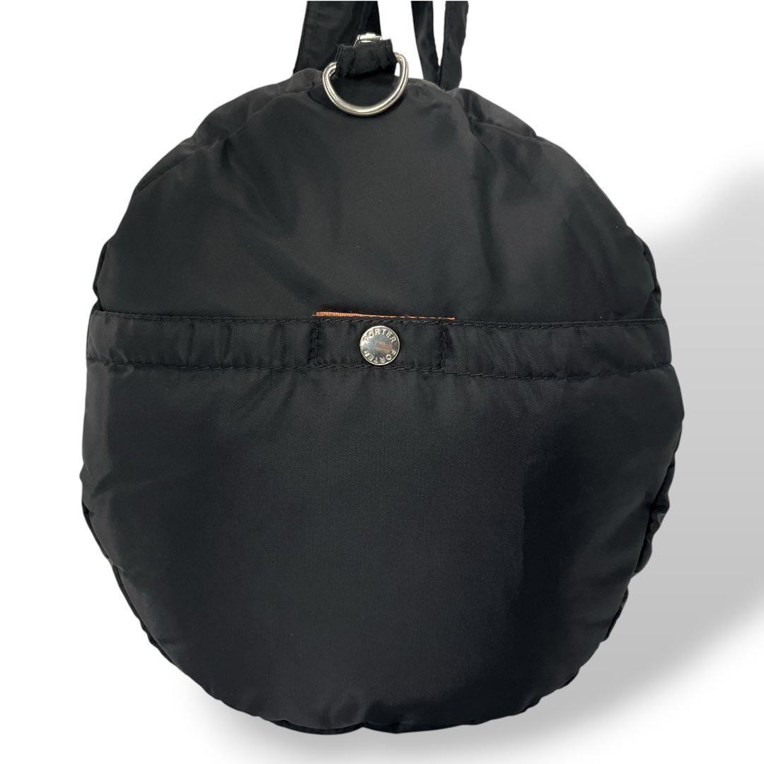 ポーター　ボストンバッグ　タンカー　ダッフルバッグ　ドラム型　ブラック　ナイロン