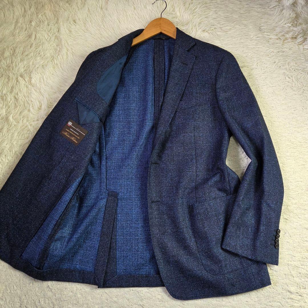 現行 極美品 ブルックスブラザーズ×デルフィノ ウール メランジ ネイビー 54