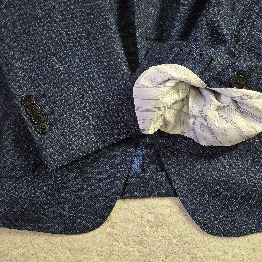 現行 極美品 ブルックスブラザーズ×デルフィノ ウール メランジ ネイビー 54