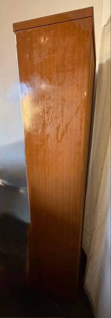 昭和レトロ 収納棚 スリムキャビネット 食器棚 本棚 飾り棚 アンティーク