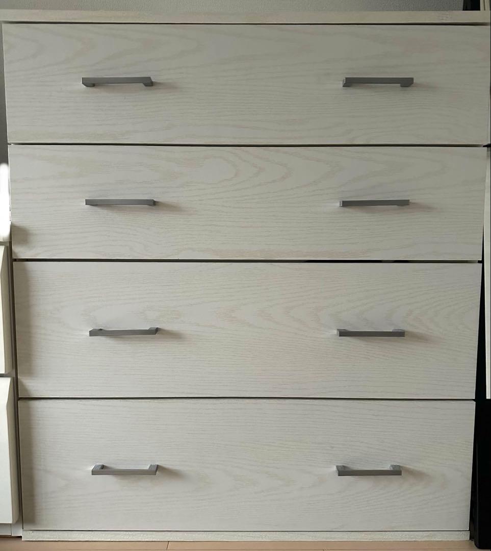 ニトリ　チェスト　マーレ9080 白　ホワイト