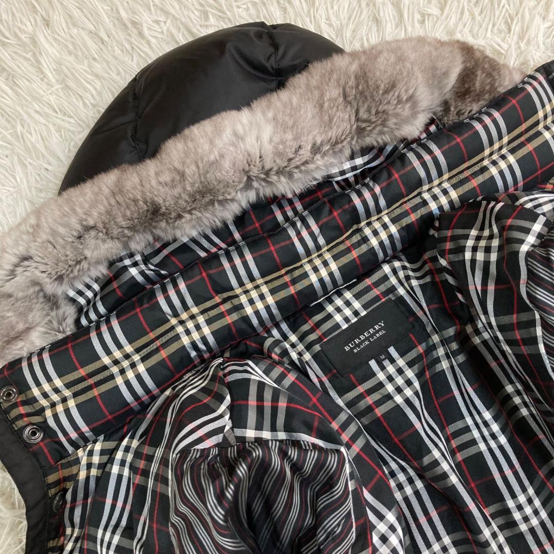 17430✨Y2K バーバリーブラックレーベル 3way ファーダウンジャケット