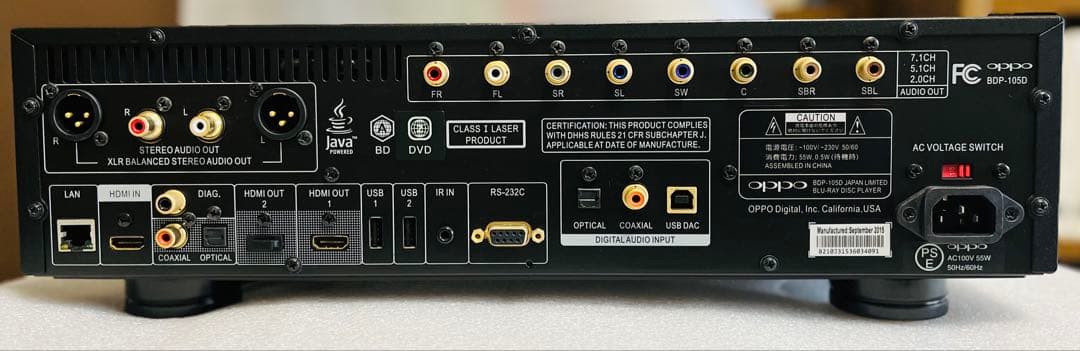 Oppo BDP-105DJP JAPAN LIMITED/オッポ