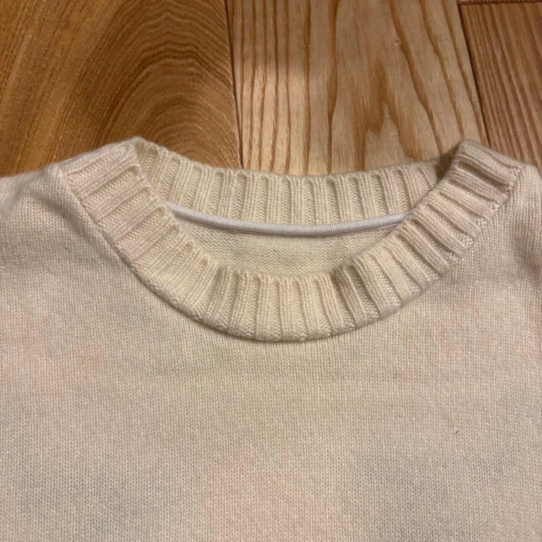 エルダーステイツマン　パームツリー　白　カシミヤ