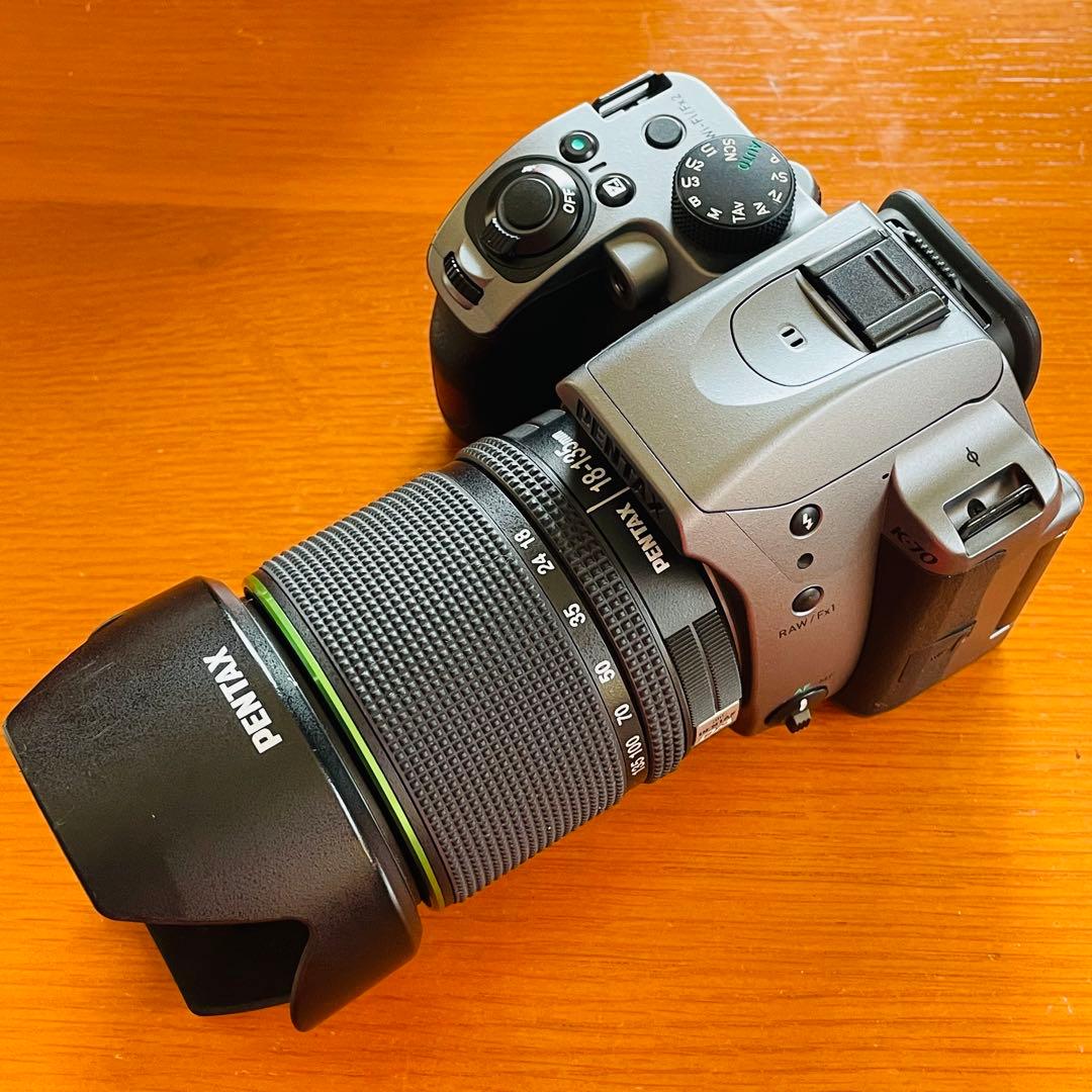 PENTAX K-70 18-135WRキット SILKY SILVER