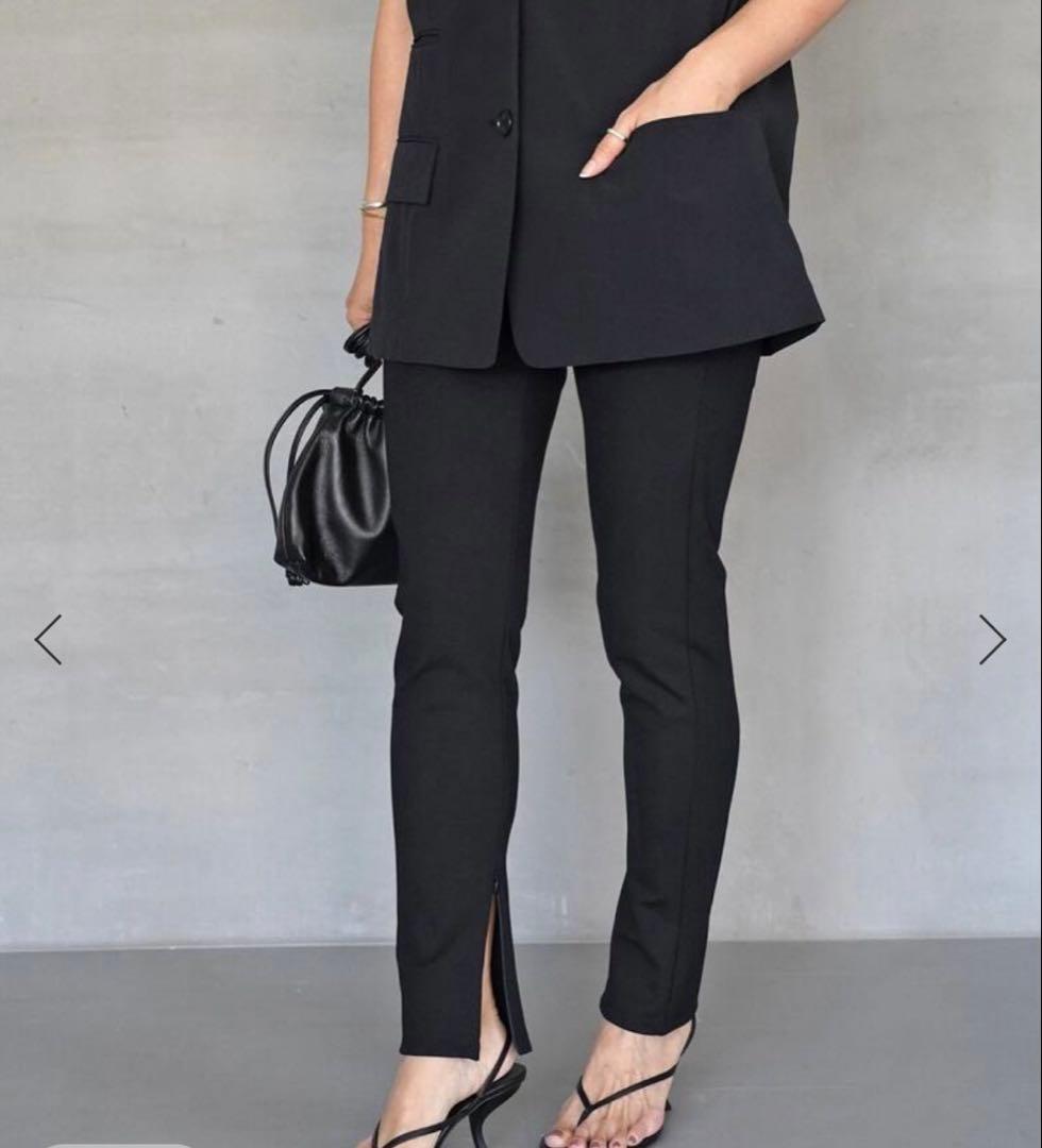 【未使用】ドゥーズィエムクラス　Zip レギンス パンツ　38