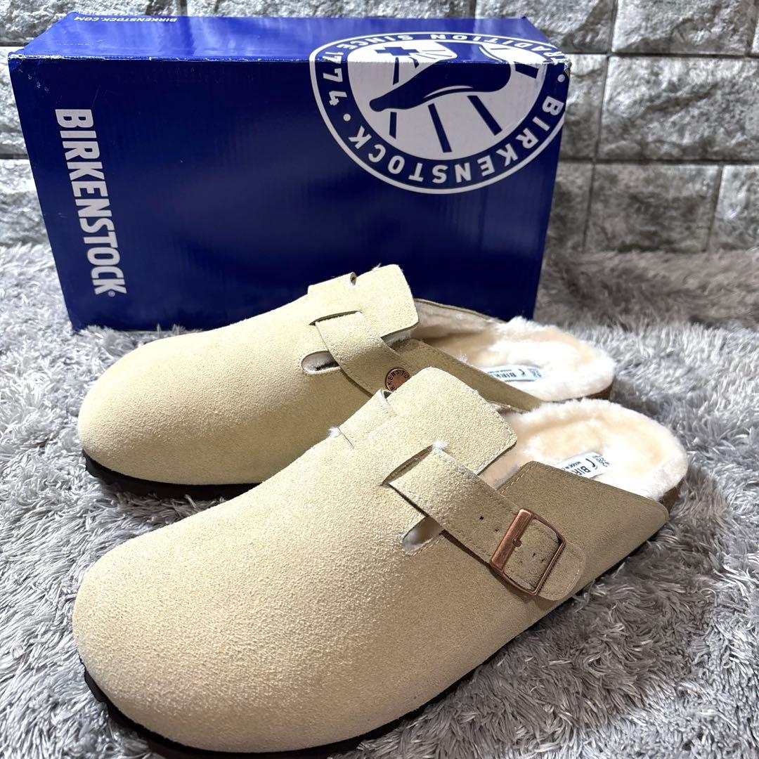 新品❣️BIRKENSTOCKビルケンシュトック ボストン ボア アイボリー 箱付