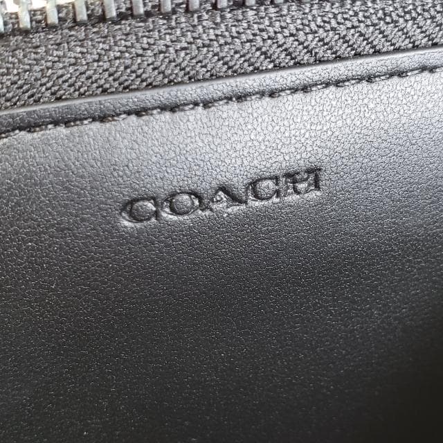 未使用 コーチ ☆ ペブルレザー Lジップ キーケース ブラック COACH