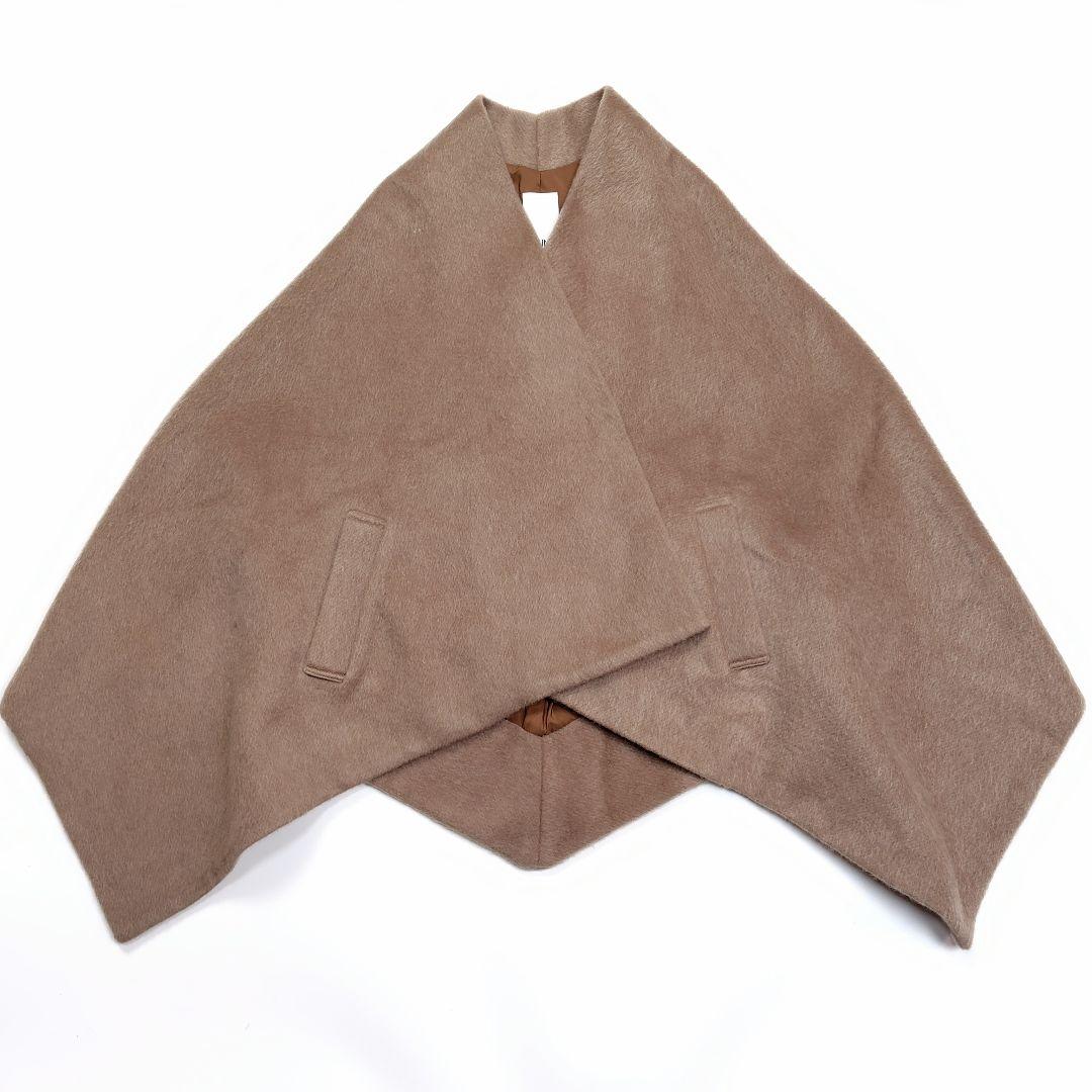 【完売品】美品 24AW JENNE 上質モヘヤケープコート キャメル ポンチョ