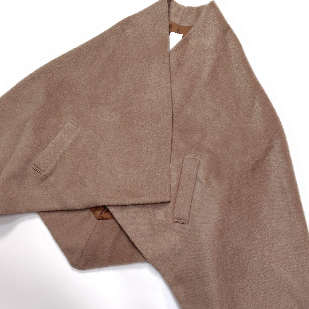 【完売品】美品 24AW JENNE 上質モヘヤケープコート キャメル ポンチョ