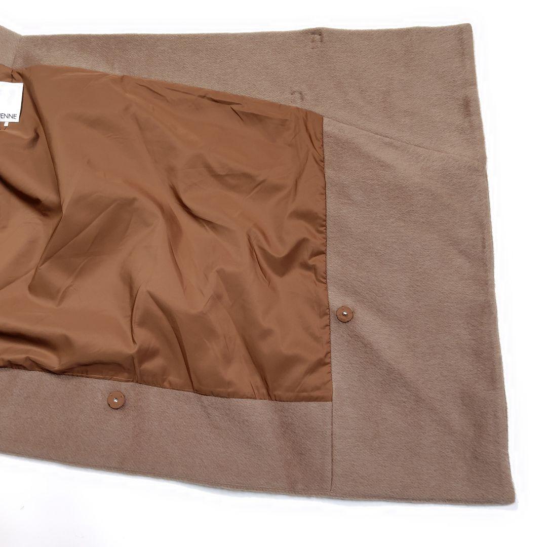 【完売品】美品 24AW JENNE 上質モヘヤケープコート キャメル ポンチョ
