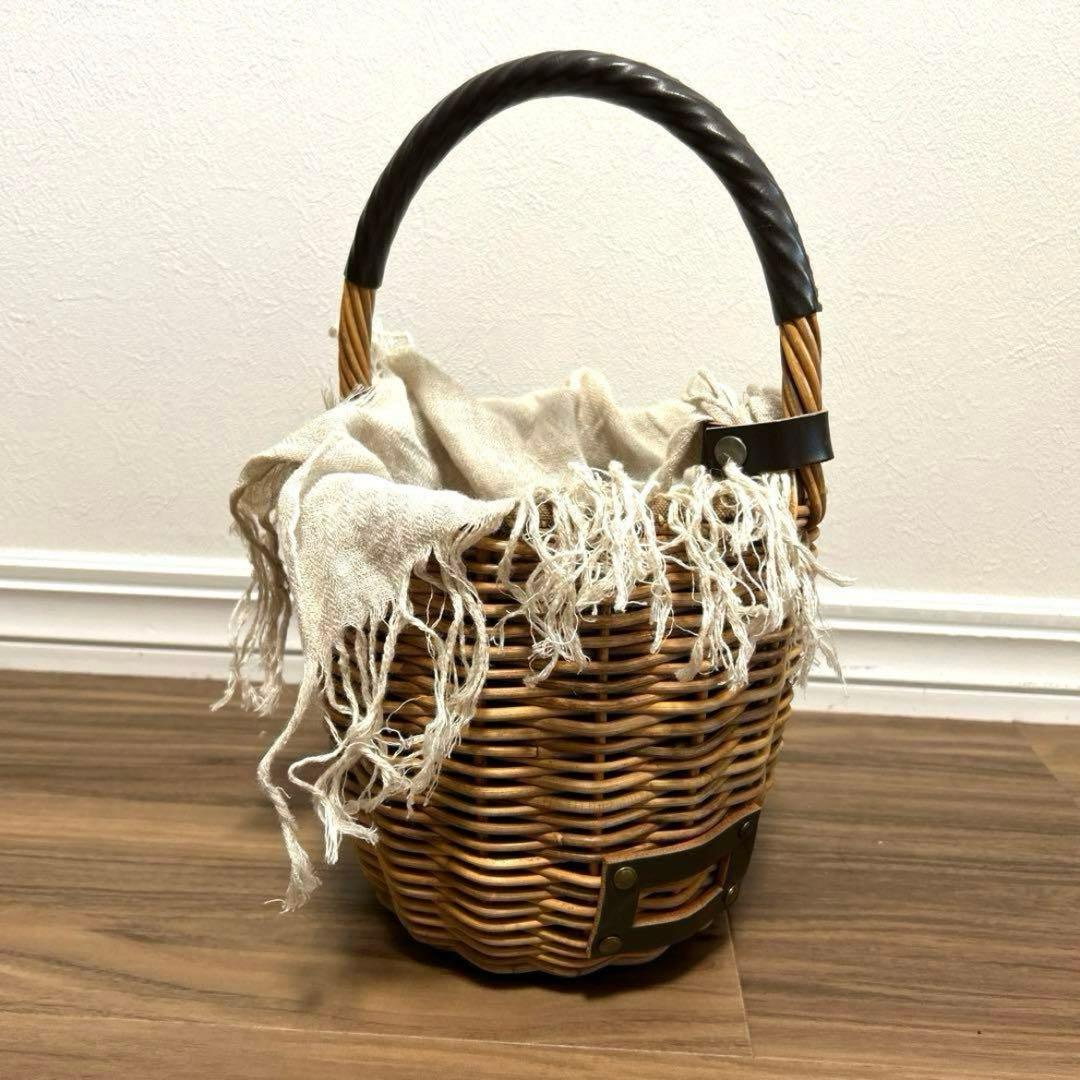 ebagos エバコス美品　一本手　紅籐 表ブライドルレザーネーム