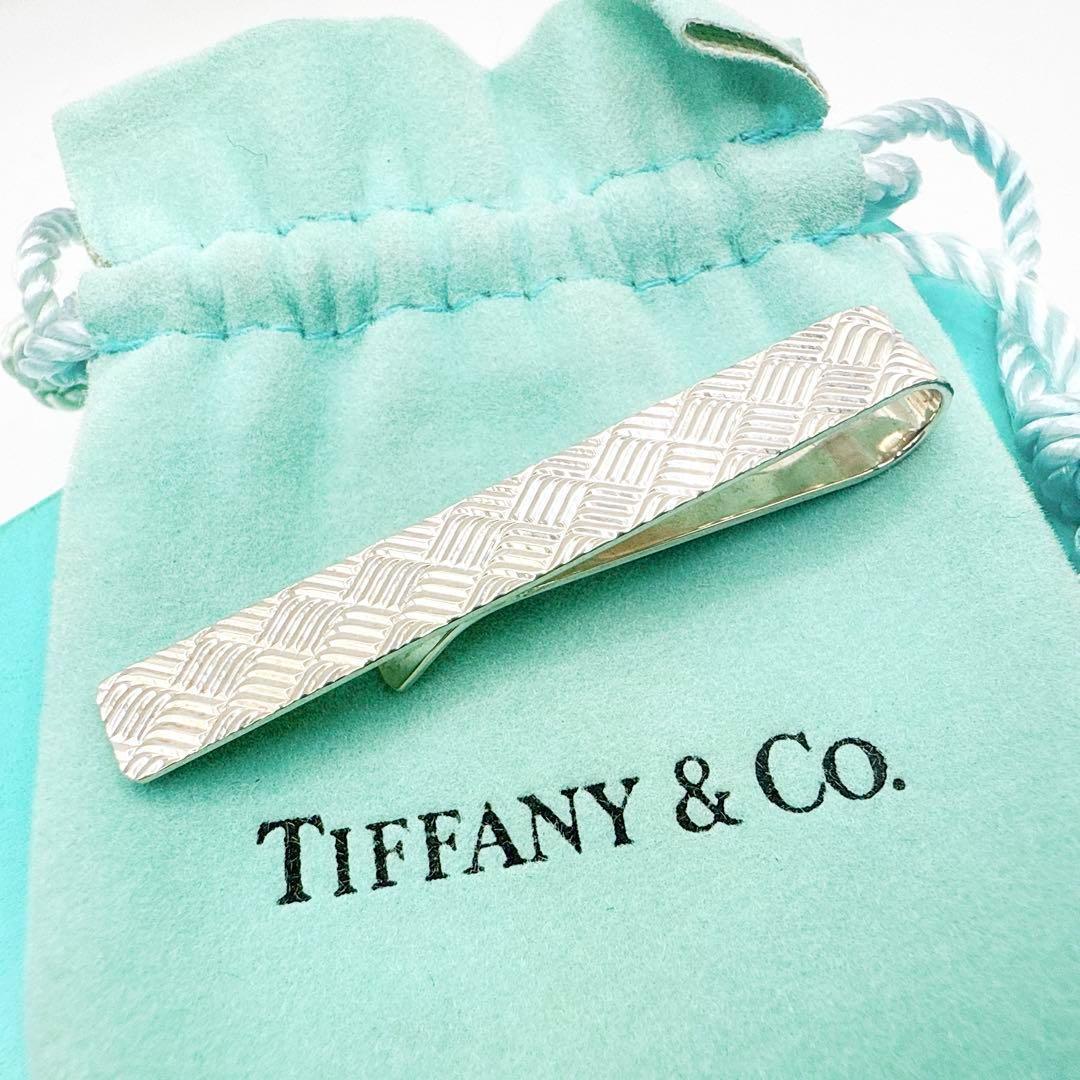 2701-2 【保存箱付き】Tiffany タイピン 紳士服 シルバー925