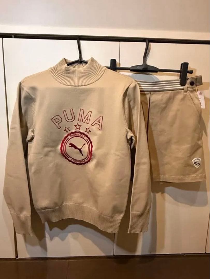 お値下げ　新品　PUMA ベージュセット　S