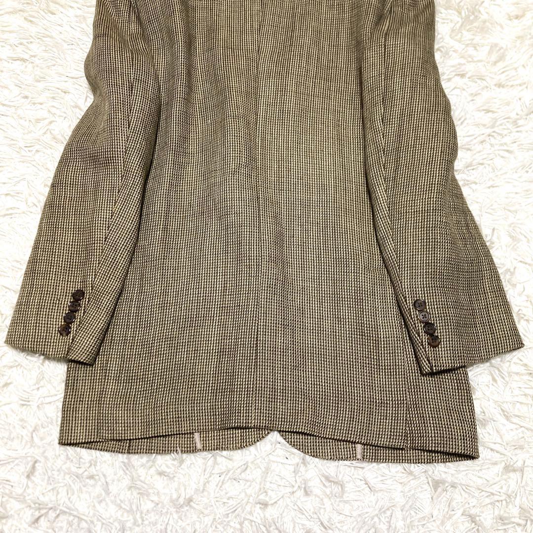 美品✨90s ポロバイラルフローレン ツイードジャケット　XL リネン A7