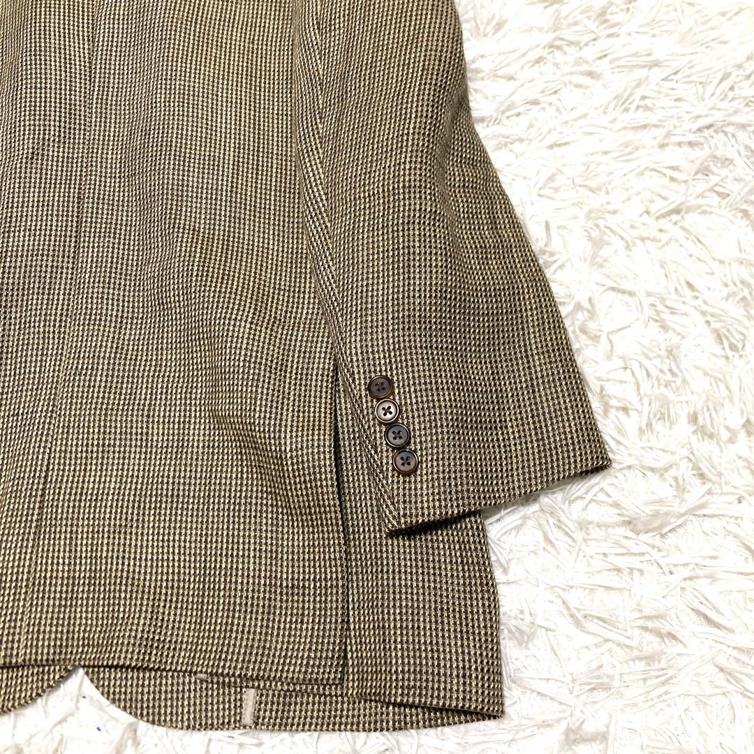 美品✨90s ポロバイラルフローレン ツイードジャケット　XL リネン A7