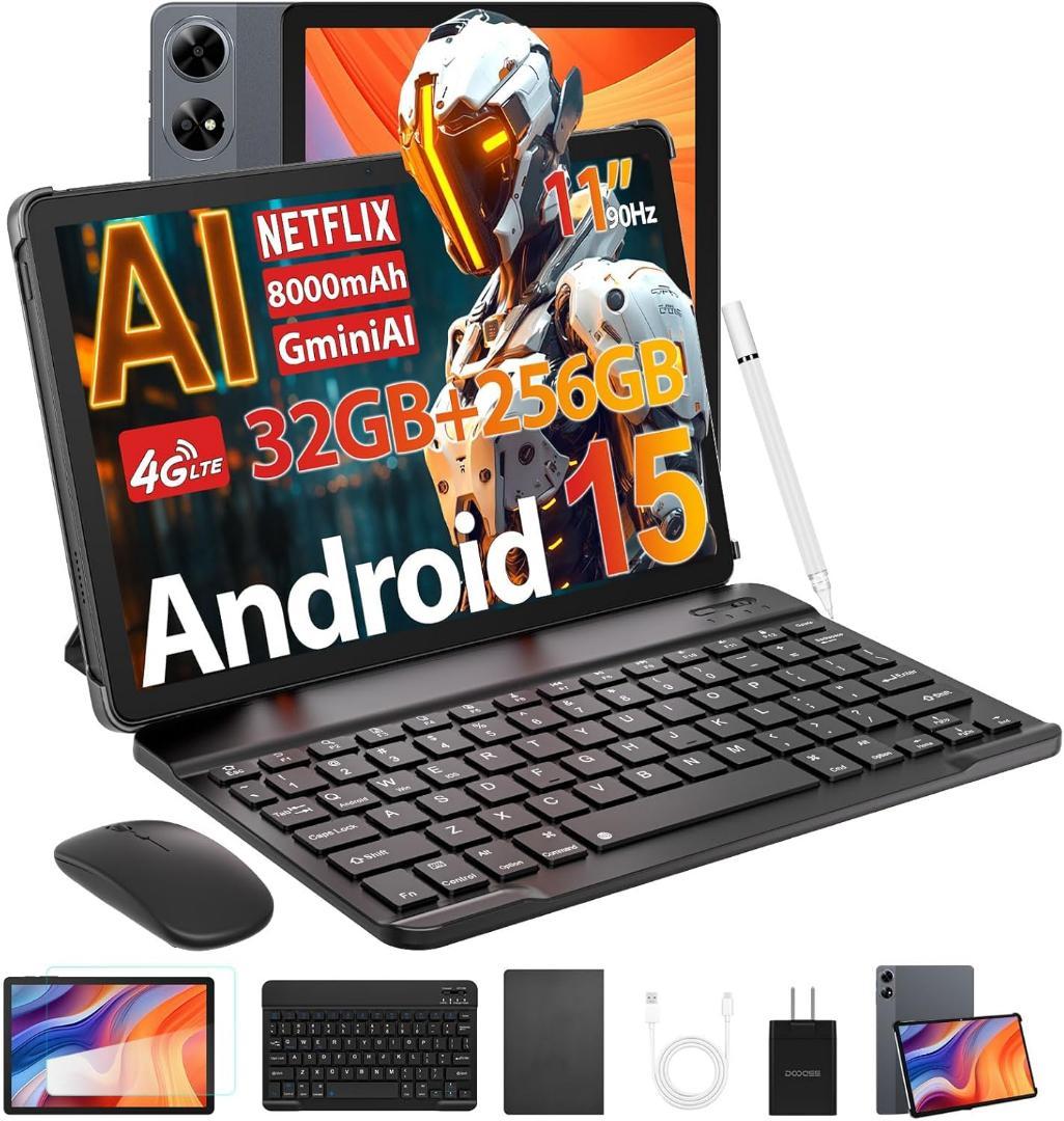 Android 15 AI タブレット 32GB+256GB +2TB拡張 11