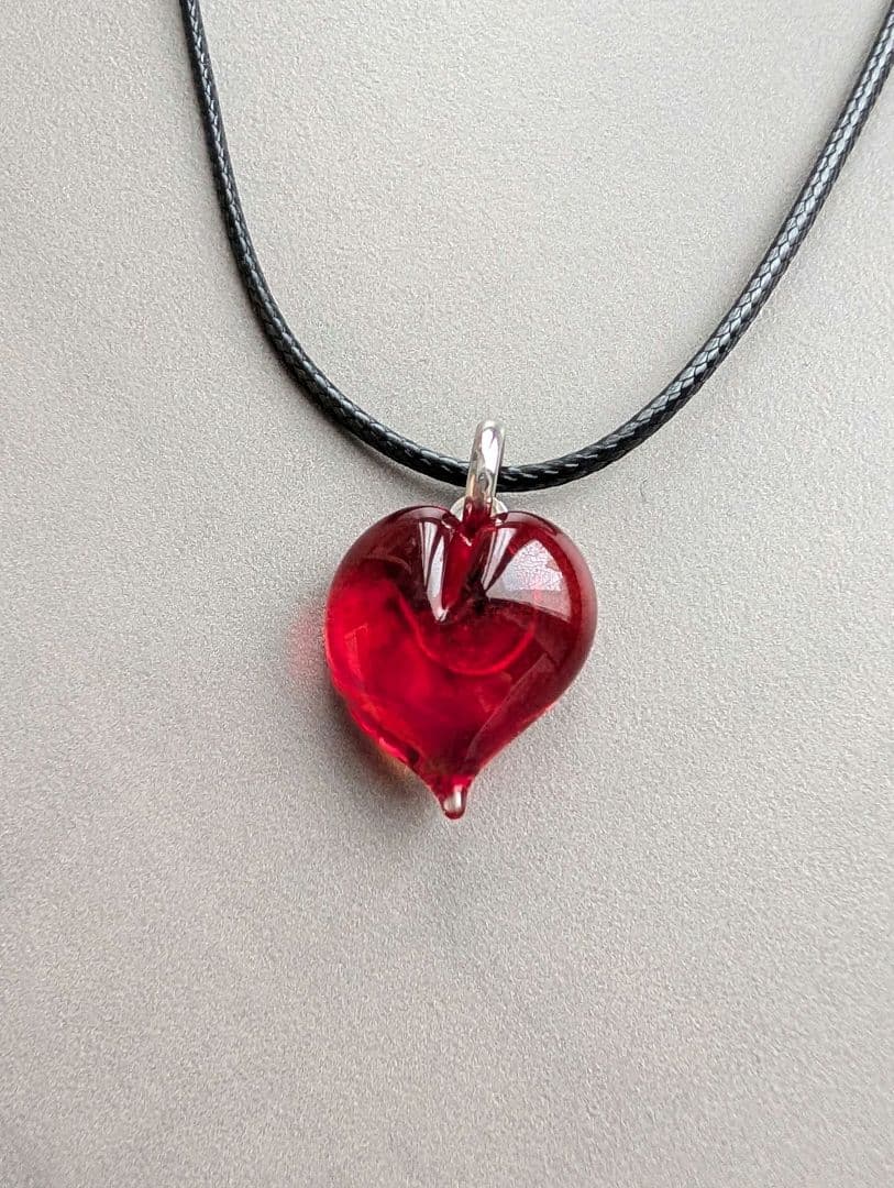 2026年新作 ムラーノガラス（ヴェネチアガラス）　ハート型ネックレス