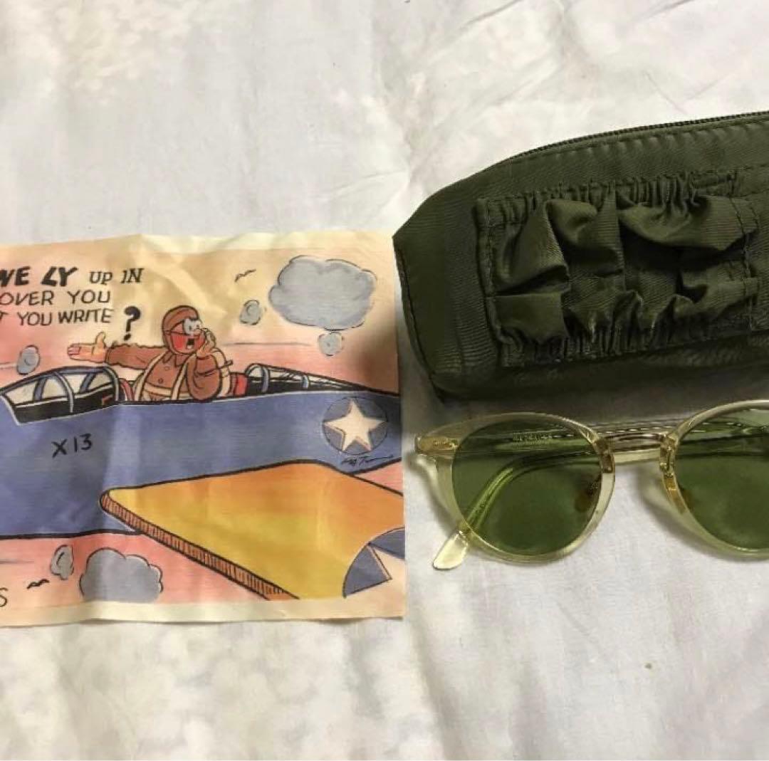 THE BARRACKS JOHNSON C5 クリアサングラス グリーン