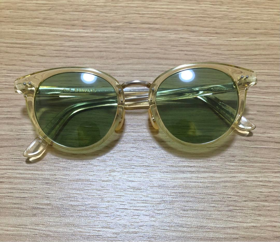 THE BARRACKS JOHNSON C5 クリアサングラス グリーン