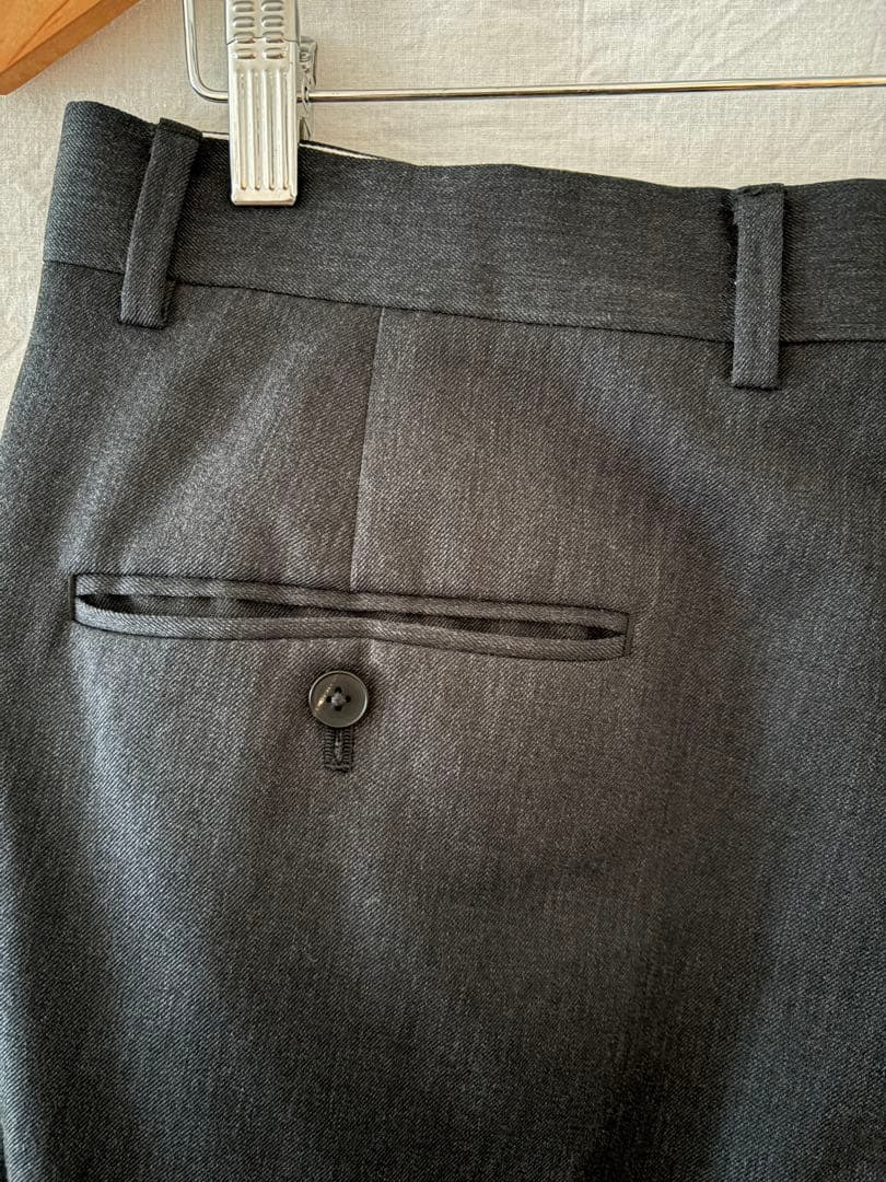 お値下げ！LOEFF ウールギャバ ボンタントラウザー ブラック サイズ2