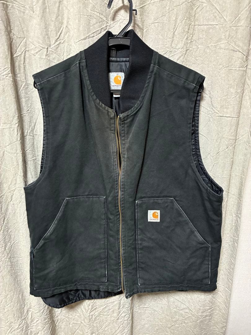 Carhartt ダックベスト（メキシコ製）　ブラック　Lサイズ