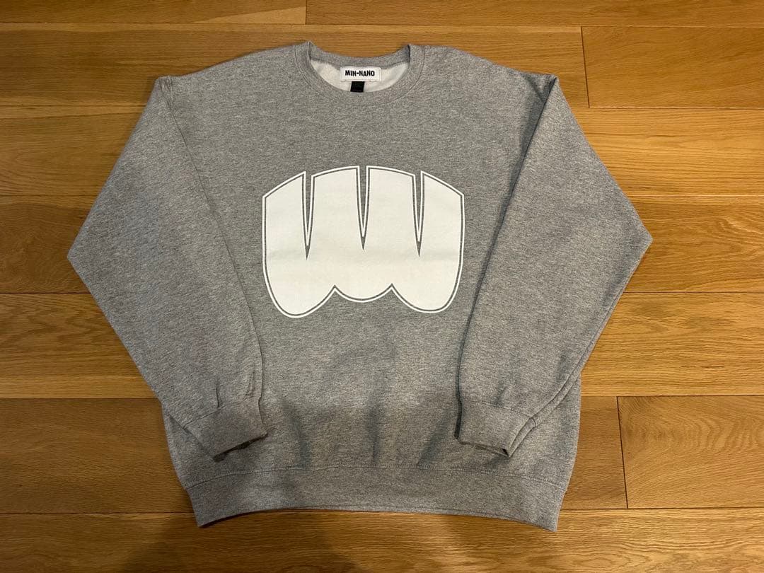wake.sapporo × MIN-NANO Logo Crewneck