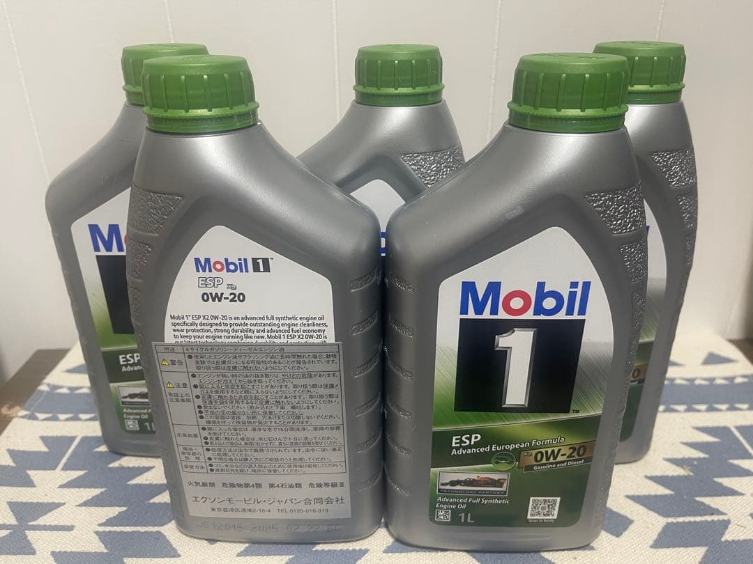 Mobil 1 ESP X2 0W-20 1L エンジンオイル×13本