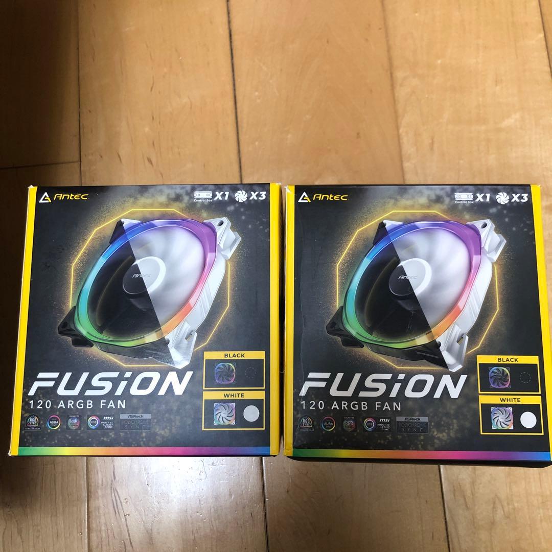 新品　Antec Fusion 120 ARGB FAN ホワイト　2セット