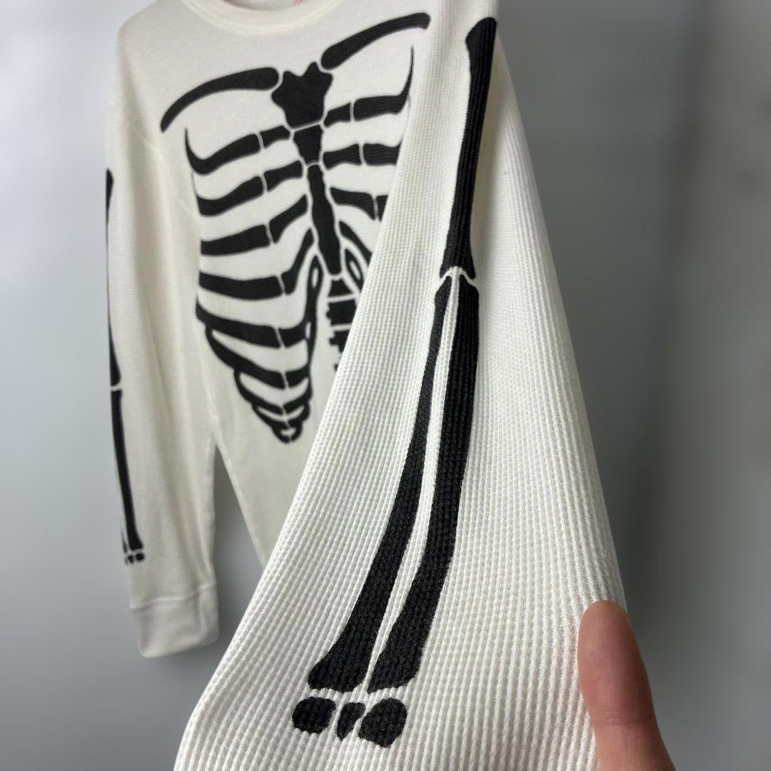 シュプリーム Hanes Bonesサーマル　ロンT 長袖Tシャツ　ボーン　骸骨