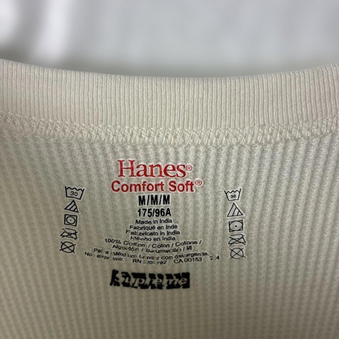 シュプリーム Hanes Bonesサーマル　ロンT 長袖Tシャツ　ボーン　骸骨