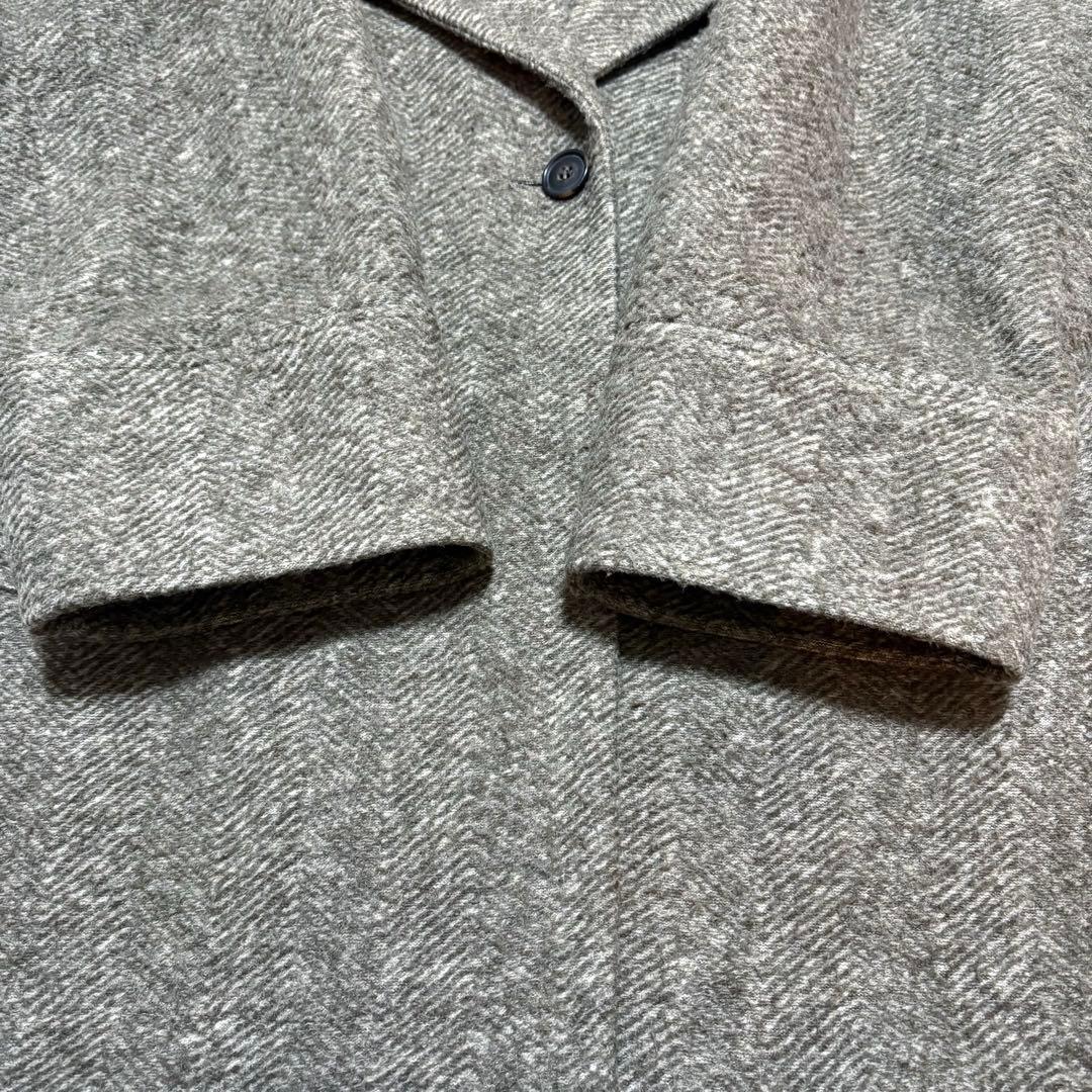 美品 Spick & Span Wスライバーヘリンボーンミドルコート 38