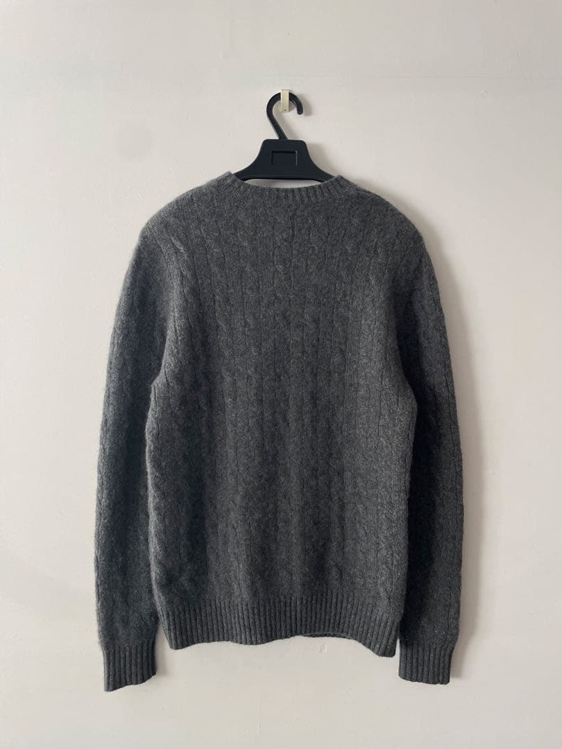 h*a様 希少◎80s ballantyne バランタインカシミヤ ケーブルニッ