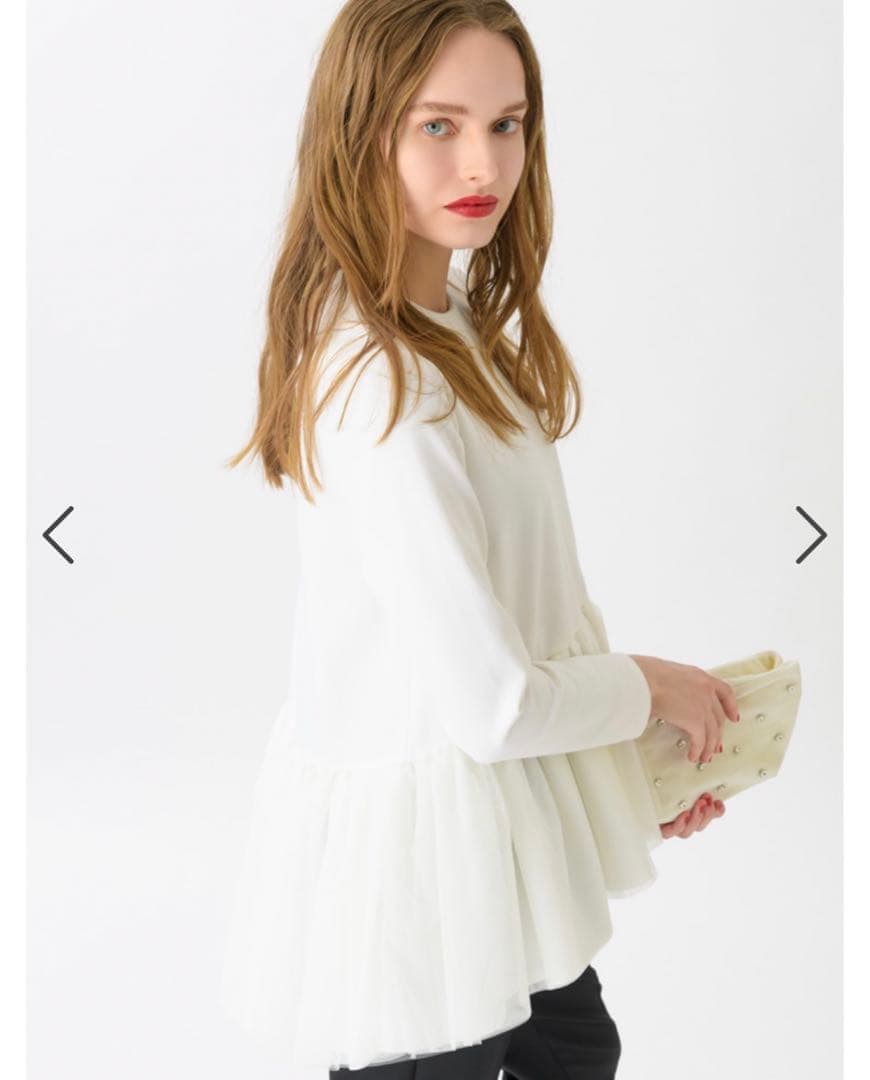 新品・タグ付き　ツルバイマリコオイカワ　Honey ホワイト 36 トップス