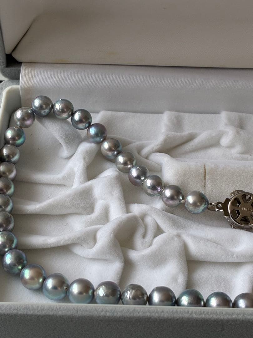 あこや真珠ナチュラルグレーネックレス