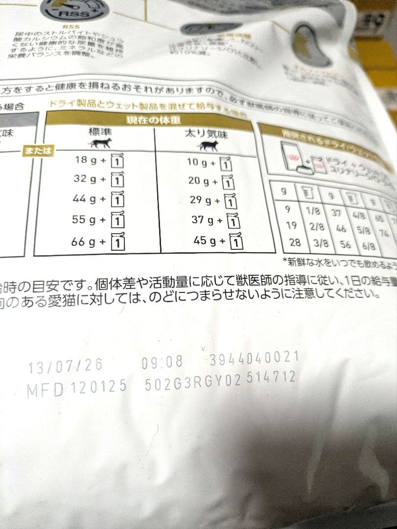 新品・未開封　 CANIN ユリナリー-S/O ライト4kg