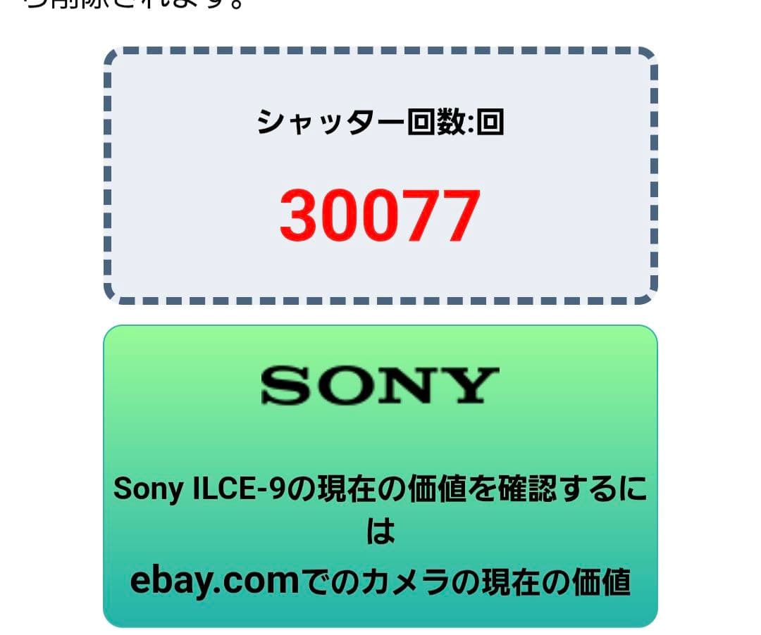 デジタルカメラ SONY A9