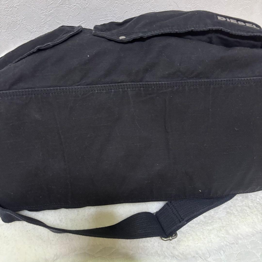 【極希少】ディーゼル　アーカイブメタルロゴ　ボストンバッグ　y2k 2層　大容量