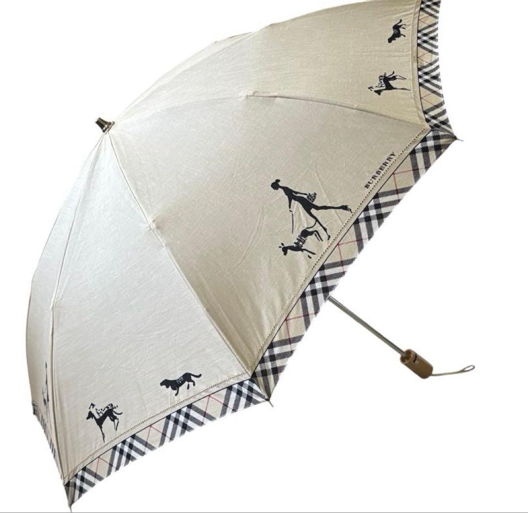 未使用　バーバリー　BURBERRY 折り畳み傘　晴雨兼用　UV ノバチェック