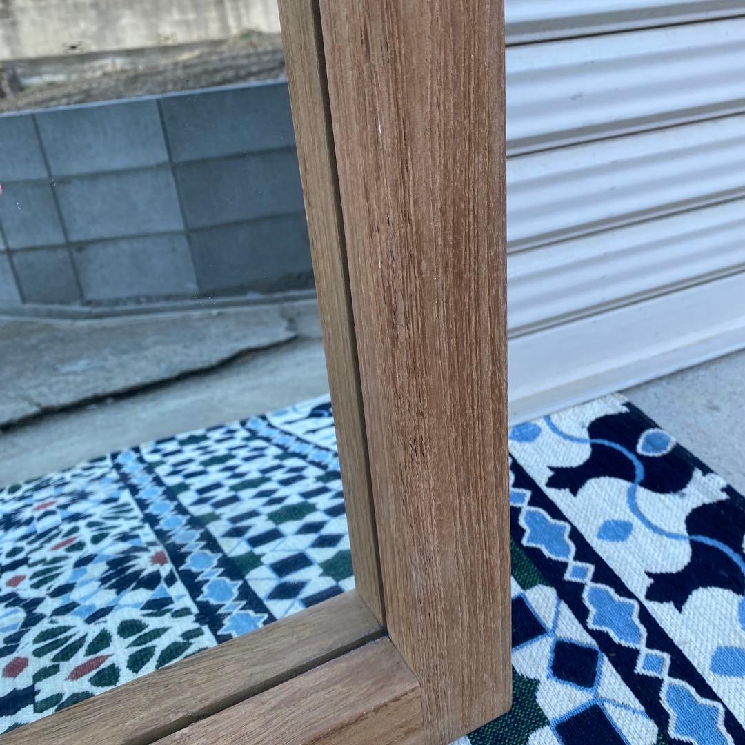 無垢材 Ethnicraft コンラン　チーク　全身　鏡　姿見　大型　ミラー