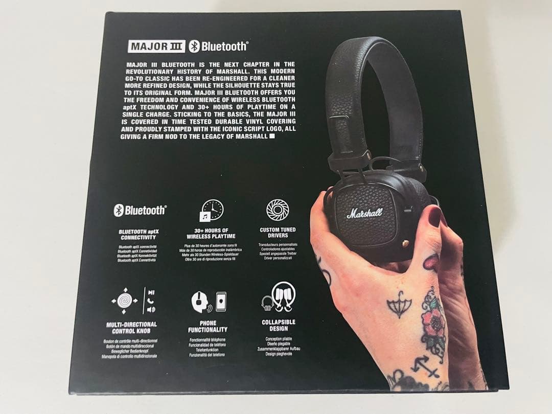 正規品 マーシャル ヘッドホン ブラック MAJOR III メジャー3 ②
