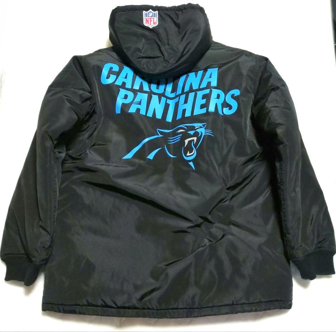 メンズ アウターNFL パンサーズ 刺繍 ダウンジャケット【M】